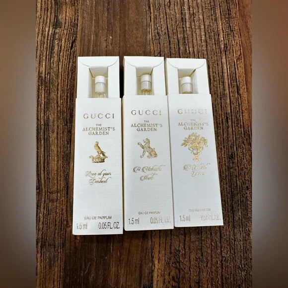 Gucci Alchemist's Garden Mini Perfume Set - White & Gold - Picture 2 of 2